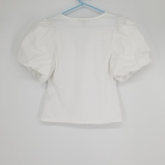 Inc Statement Puffed Sleeve Top L - Cotton/Jersey -Coquette, Cottage, etc. - Picture 2 of 5